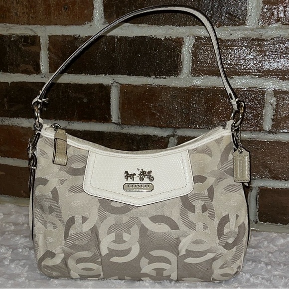 Coach Handbags - Coach EUC Madison Dotted Top Handle Mini Hobo